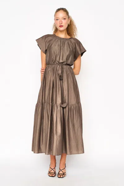 Mirth Vienna Maxi Dress In Walnut In Brown