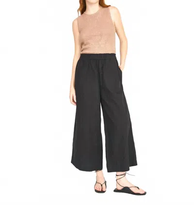 Mirth Wide Leg Ankle Length Pants In Black