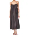 Mirth Zuma Dress In Black Vine Eyelet In Multi
