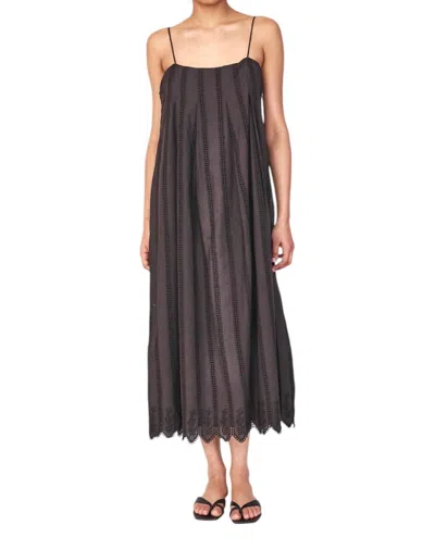 Mirth Zuma Dress In Black Vine Eyelet In Multi