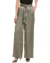 Mirto 1956 Satin Cargo Pant In Green