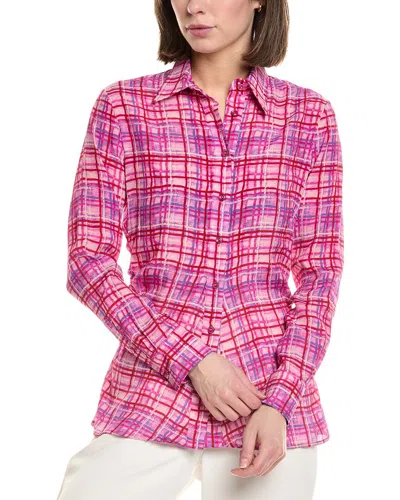 Mirto 1956 Silk-blend Blouse In Pink