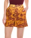 Mirto 1956 Toile De Jouy Linen Short In Multi