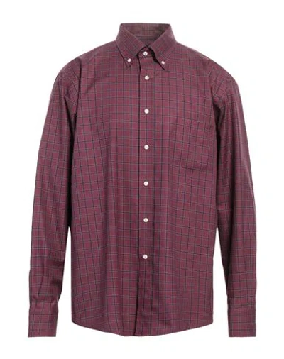 Mirto Man Shirt Deep Purple Size 3xl Cotton