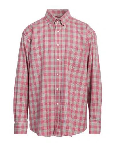Mirto Man Shirt Red Size 7 Cotton