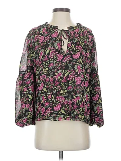 Pre-owned Misa 3/4 Sleeve Blouse In Pink