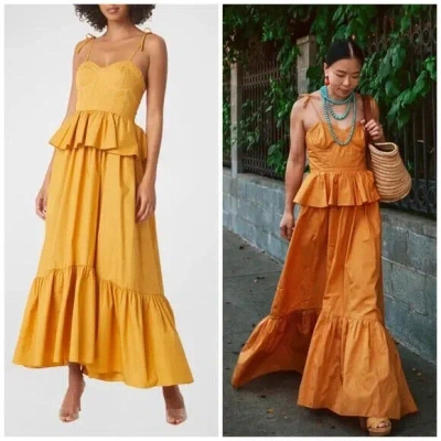 Pre-owned Misa $510  Los Angeles Rosie Dress Size: Large In Yellow