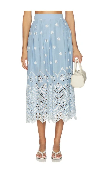 Misa Aggie Skirt In Blue