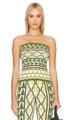 Misa Aida Top In Limoncello Geo