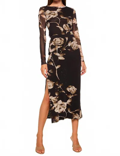 Misa Aisha Skirt In Faded Rose In Multi
