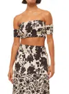 Misa Alba Top In Flora Negra In Multi