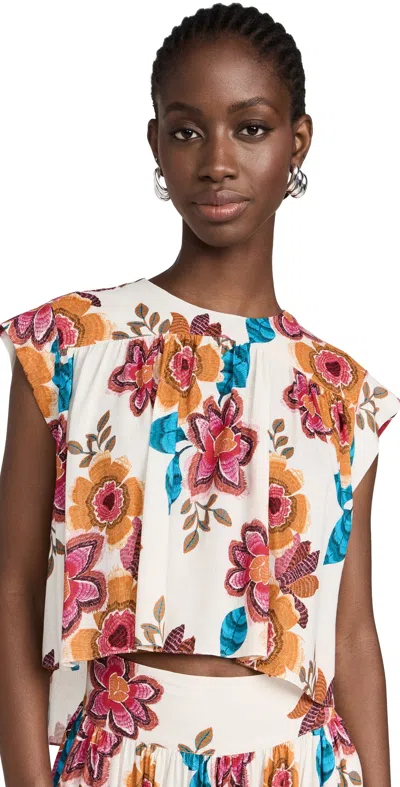 Misa Alina Top Flora Marbella In Multi