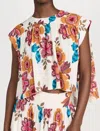Misa Alina Top Flora Marbella In Multi