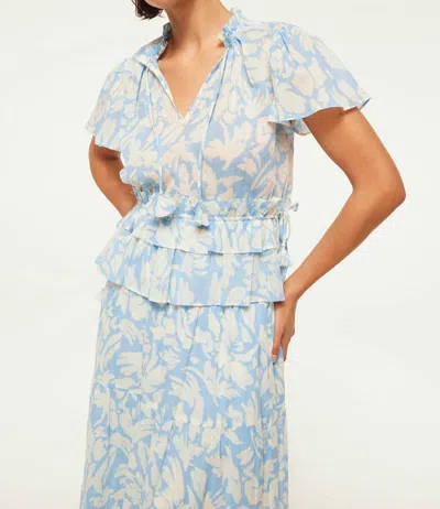 Misa Alisha Top In Patmos Sky In Multi