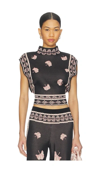 Misa Alva Top In Black