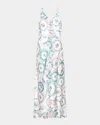 Misa Emmy Dress In Multicolored Plates
