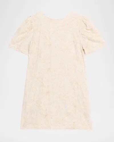 Misa Athela Floral Embroidered Mini Dress In Pink