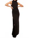 Misa Athena Dress In Black In Black