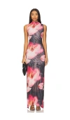Misa Los Angeles Athena Maxi Dress In Rose