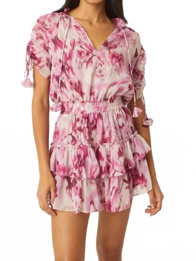 Misa Becca Mini Dress In La Vie En Rose In Multi