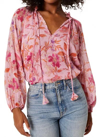 Misa Bella Long Sleeve Top In Pink