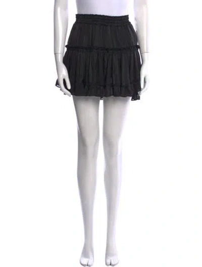 Pre-owned Misa Bow Accents Mini Skirt In Black