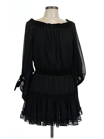 Pre-owned Misa Casual Dress In Black