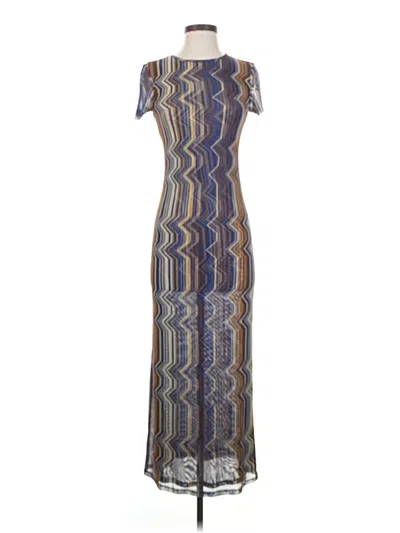 Pre-owned Misa Casual Dress In Blue