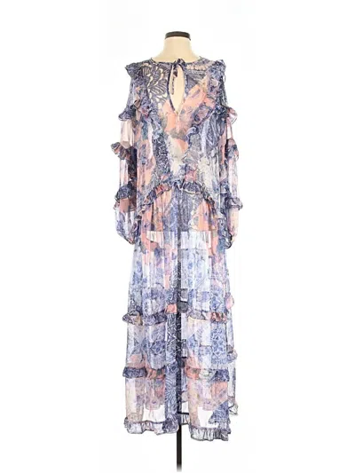 Pre-owned Misa Casual Dress In Blue