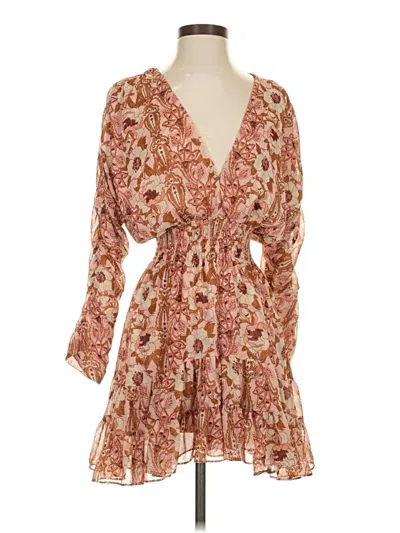 Pre-owned Misa Casual Dress In Brown