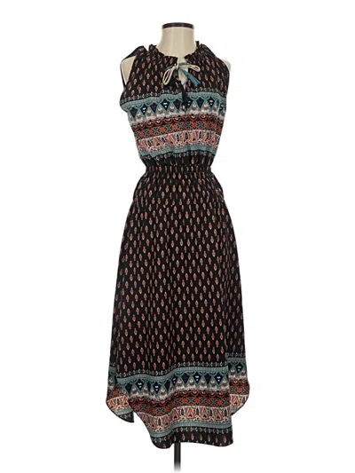 Pre-owned Misa Casual Dress In Brown