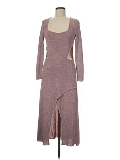 Pre-owned Misa Casual Dress In Brown