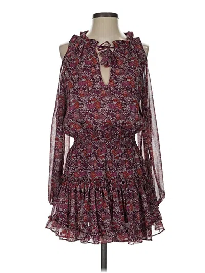 Pre-owned Misa Casual Dress In Burgundy