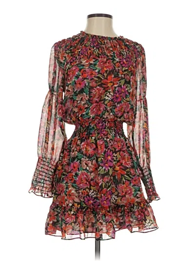 Pre-owned Misa Casual Dress In Burgundy