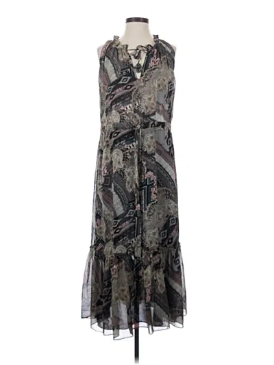 Pre-owned Misa Casual Dress In Gray