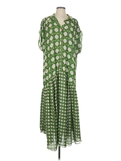 Pre-owned Misa Casual Dress In Green