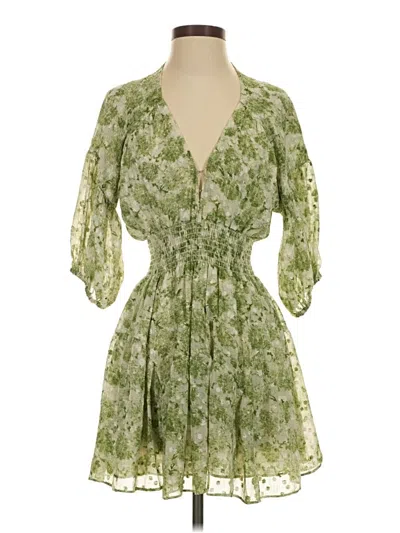 Pre-owned Misa Casual Dress In Green