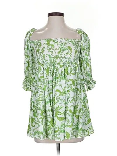 Pre-owned Misa Casual Dress In Green
