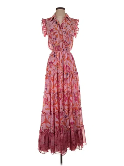 Pre-owned Misa Casual Dress In Pink