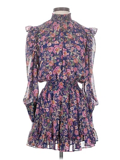 Pre-owned Misa Casual Dress In Purple