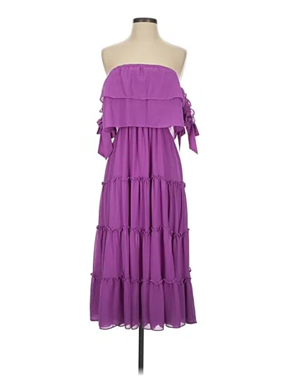 Pre-owned Misa Casual Dress In Purple