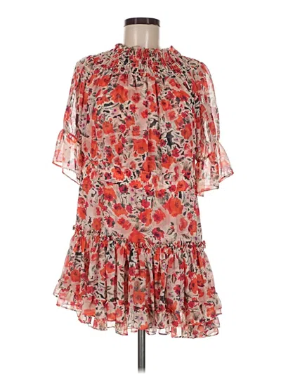 Pre-owned Misa Casual Dress In Tan