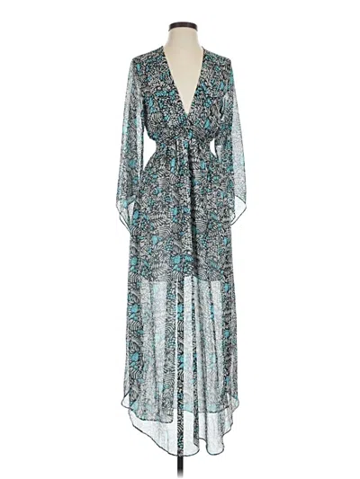 Pre-owned Misa Casual Dress In Teal