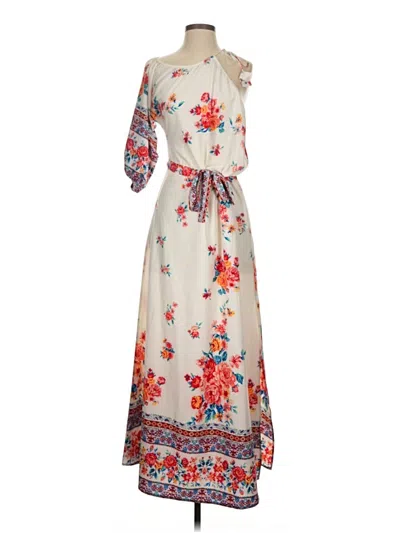 Pre-owned Misa Casual Dress In White