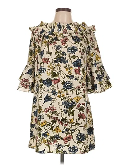 Pre-owned Misa Casual Dress In White