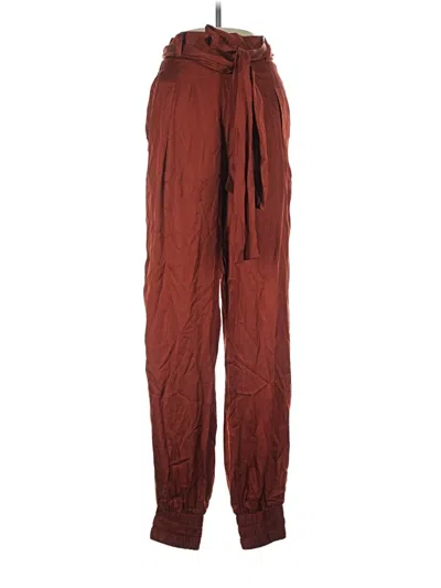 Pre-owned Misa Casual Pants In Burgundy