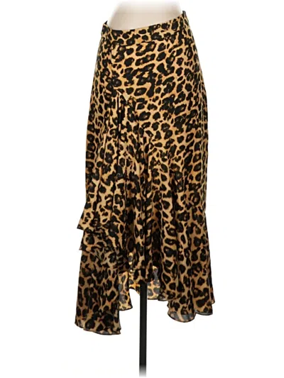 Pre-owned Misa Casual Skirt In Gold