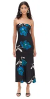 Misa Cheryl Dress Night Shade Flr Stn In Night Shade Flr Stn