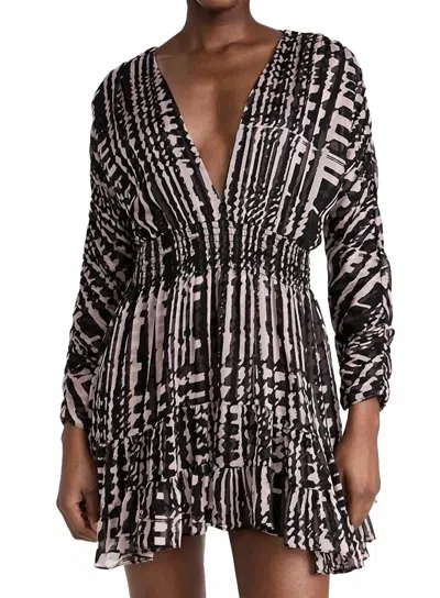 Misa Chiara Dress In Holiday Abstraction In Black