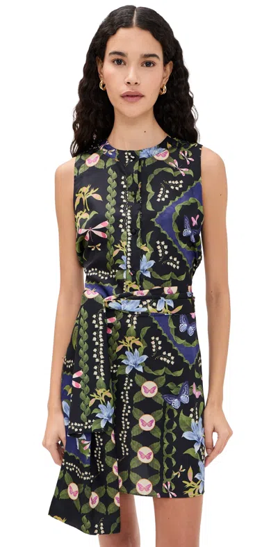 Misa Clover Dress Patchwork Butterfly